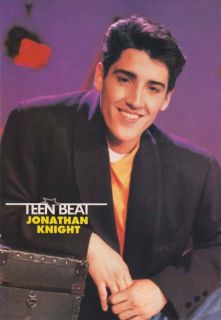 Jonathan Knight Mini Poster 2 1990 New Kids on The Block Teen Magazine Pin Up  