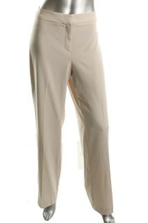Jones New York NEW Beige Stretch Flat Classic Fit Dress Pants 12 BHFO  