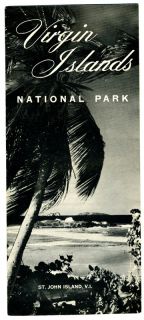Virgin Islands National Park Brochure St John Island 1962  