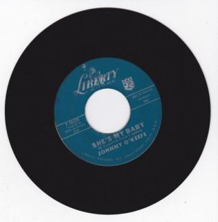 Hear Rockabilly Bopper 45 Johnny O'Keefe She's My Baby Liberty 55228 Stamped  