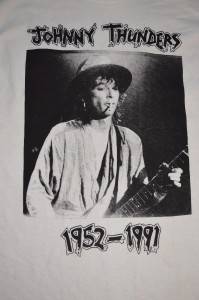 JOHNNY THUNDERS VERY RARE Memorial Benefit T Shirt Pin Flyer 1991 NYC LAMF  