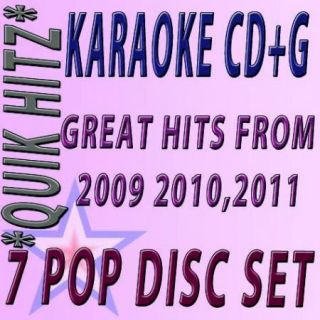 New Release 2009 TO 2011 7 CD SET KARAOKE CD G QUIK HITS LOOK Retail 90  