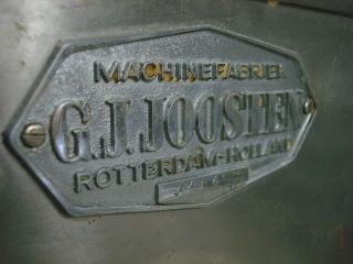 GJ Joosten Cookie Dough Cutter Depositor Machine  