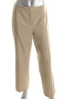 Jones New York NEW Beige Flat Front Classic Dress Pants Petites 12P BHFO  