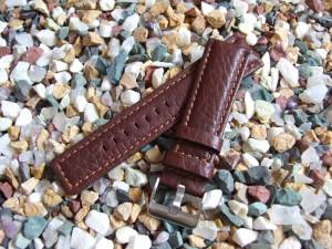Quality Brown Leather Watch Strap 22mm Wide  