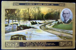 1900's Lovers Lane Saint Joseph Missouri  