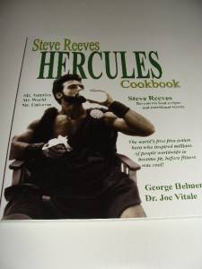 Steve Reeves "Very RARE" Hercules Cookbook  