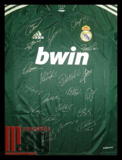 2013 Real Madrid CF signed shirt jersey Ronaldo Modric Ozil Mourinho COA  