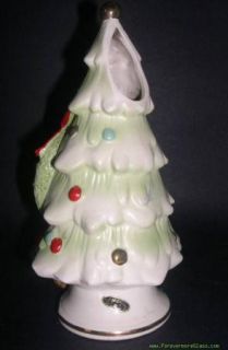 Josef Originals Christmas Mouse and Tree Candle Holder  