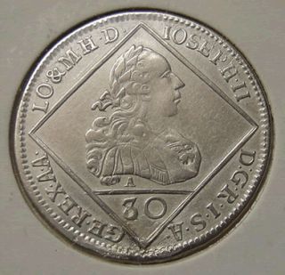 30 Kreuzer 1768 Joseph II Rrare  