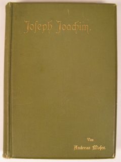 1898 HUNGARY VIOLIN COMPOSER JOSEPH JOACHIM GERMAN BOOK  