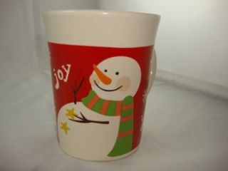 Christmas red gift box happy snow man Joy Coffee Mug  