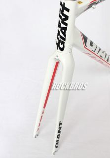2012 Giant Road Bike TCR Aluminum Frame Carbon Fork 500mm Size M Wht Red Blk  