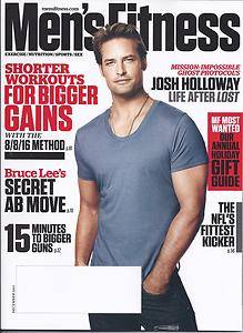 Mens Fitness Magazine Josh Holloway Workouts Big Gains Gift Guide Weatherford  