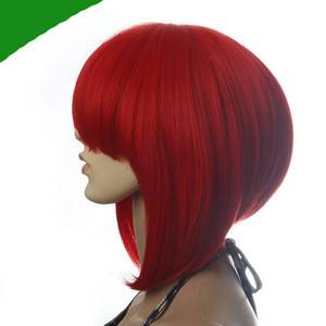 Cosplay Short Red Party Hair Wig w Bang Z11  