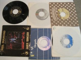 23 Records 45rpm Neil Diamond CarlySimon Newton John Dolly Parton Billy Idol etc  