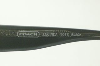 Coach Lucinda 2011 Black Eyeglasses Authentic 49  