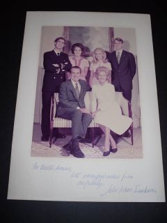 Julie Nixon Eisenhower Autograph Family Christmas Card