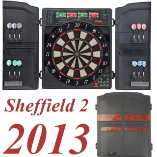 Sheffield II Elektronisch Dartboard Dart Kabinett WOW