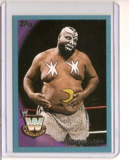 WWE 2010 Topps Trading Card Kamala 105 Blue