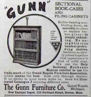 1903 Gunn Furniture 133 Portland St Boston Ad