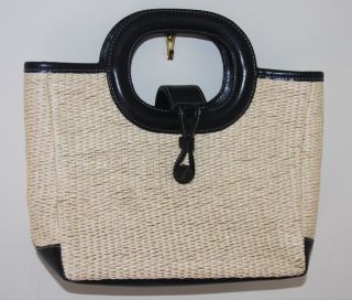 New Ann Taylor Loft Straw Handbag Purse