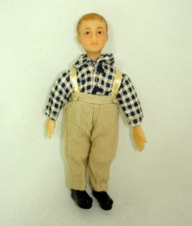 Karl Peterson Poseable Dollhouse Doll Miniature Boy