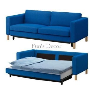 New IKEA Karlstad Sofabed Sofa Bed Cover Slipcover Korndal Medium Blue