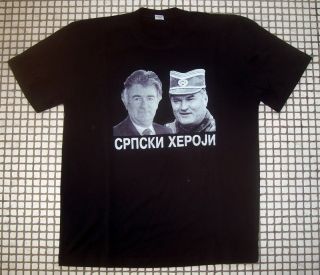  Chetnik T shirt Ratko Mladic and Radovan Karadzic Serbian heroes