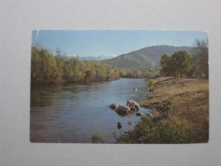 River at Kaweah Park Resort Three Rivers CA Postcard