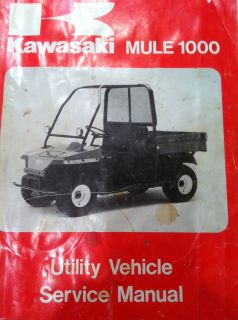 Kawasaki Mule 1000 Utility Vehicle Service Manual Free Shipping