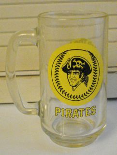 Major League Baseball Pittsburgh Pirate KDKA TV2 Glass Beer Mug