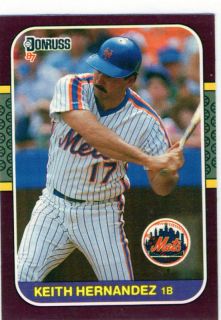 Keith Hernandez Card 1987 Donruss Opening Day 124 Mets