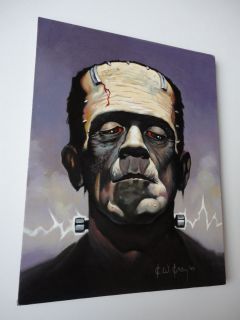 Ken Kelly Frankenstein original art Famous Universal Monsters Boris