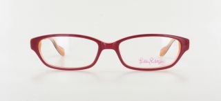 New LILLY PULITZER Kelton Rasberry Eyeglasses Plastic Eyeglass Frame