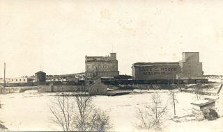 Ontario Canada Postcard Kenora Keewatin Flour Mill by w Marr
