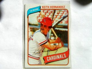 1980 Topps Keith Hernandez 321 Cardinals