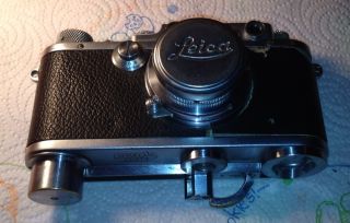 Leica IIIa 35mm Rangefinder Film Camera Kit with 5cm 50mm Lens Plus