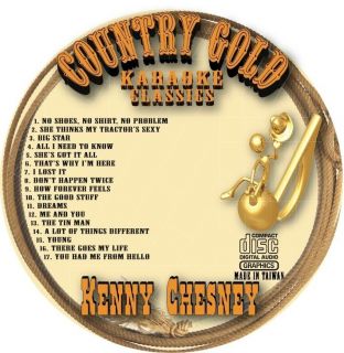 Kenny Chesney Country Classic CD G Karaoke 17 Songs New