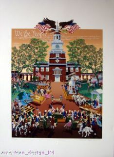 Melanie Taylor Kent We The People Thanksgiving Hand Signed Limited