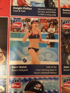 Kerri Walsh Beach Volleyball Official Team Kelloggs Athlete Cards