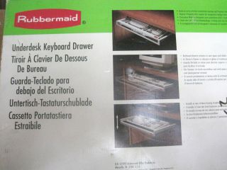 Rubbermaid Underdesk Keyboard Drawer New in Box