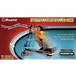 Razor Powerwing Kids Caster Scooter Black