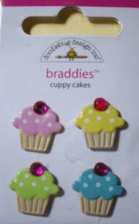 PC Cuppy Cakes Braddies Cupcakes Doodlebug Design Inc Brads