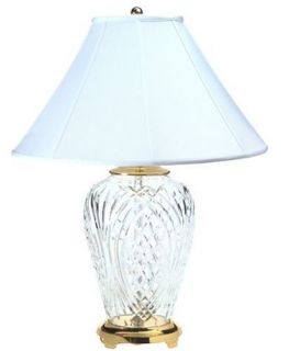 WATERFORD CRYSTAL KILKENNY Table Lamp ~ Signed, w COA ~ CHEAP !!