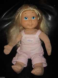 Vintage My Buddy Kid Sister Doll Pink Overalls 1986 Hasbro Playskool