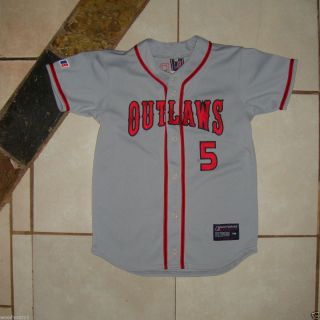 Youth MLB Outlaws Sewn Uniform Jersey Medium Baseball Med