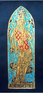 Brass Rubbing King Edward III Royalty Genealogy Art