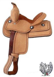 Bobcat Roughout Western Saddle by King Series 