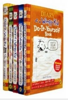 Wimpy Kid 5 Books Box Set Collection by Jeff Kinney Best Seller